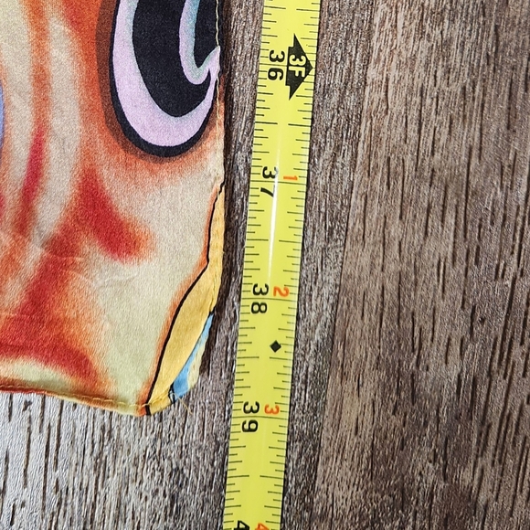 Wearable Art With This Vintage Ed Hardy Scarf 39" X 39" - Picture 8 of 12